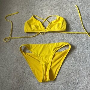Athleta Bright Yellow Swimwear